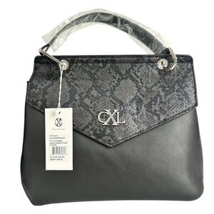 Christian Lacroix Black and Gray Shoulder Bag